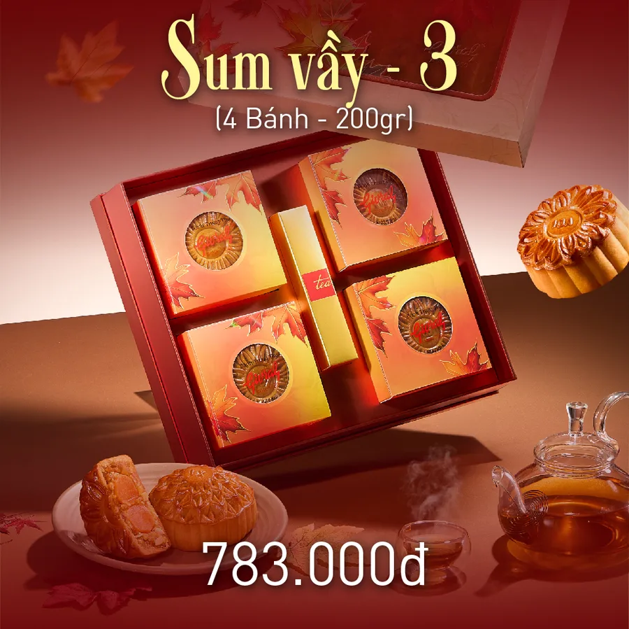 Combo Sum Vầy 3 bánh trung thu Givral 2026