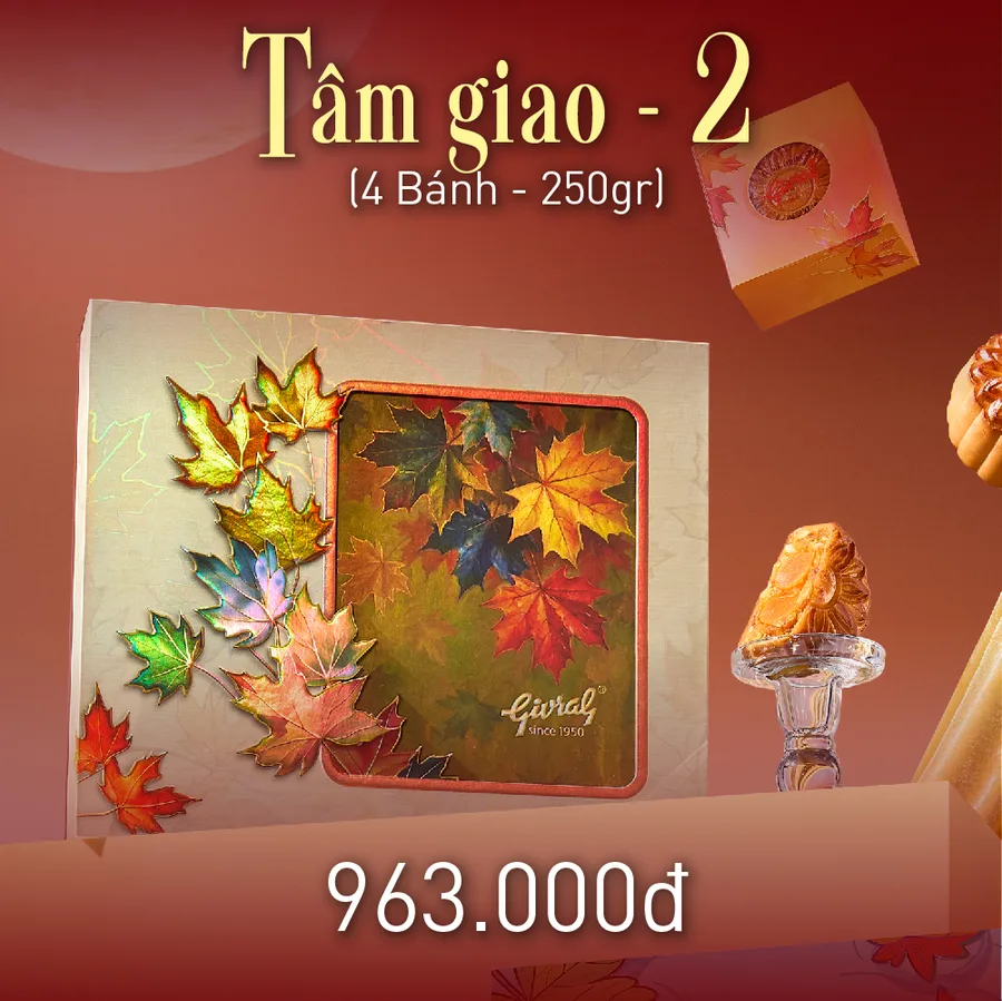 Combo Tâm Giao 2 bánh trung thu Givral 2026