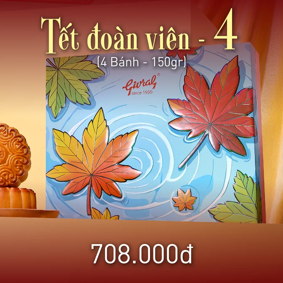 Combo Tết Đoàn Viên 4 bánh trung thu Givral 2026